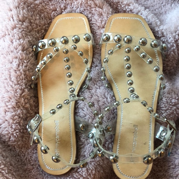 amaryl studded clear sandal